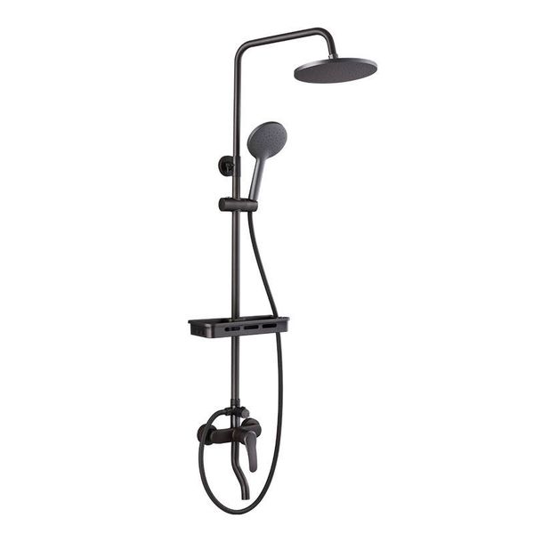 Herqona - Wall Mounted European Bath Shower System - Black