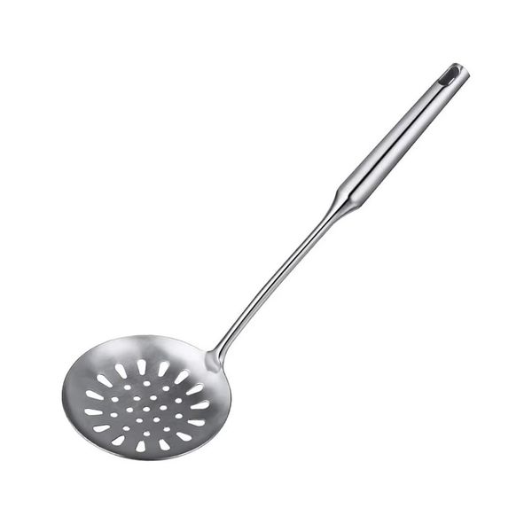 Skimmer Slotted Spoon, Heavy Duty 304 Stainless Steel Slotted Spoon