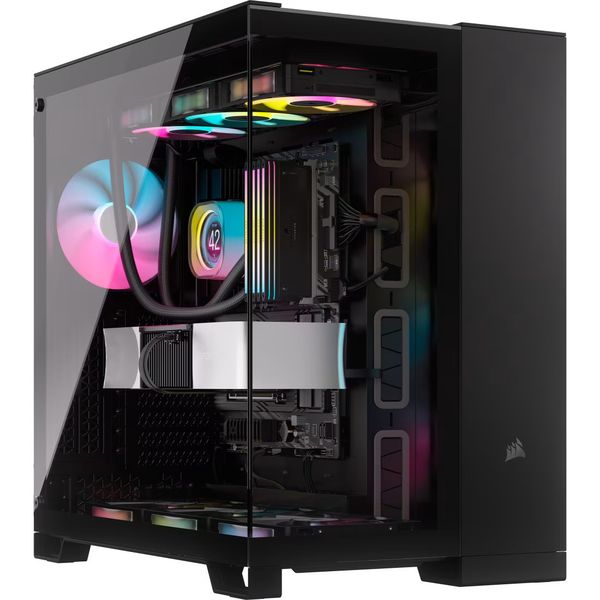 Corsair 6500X Mid-Tower Dual Chamber PC Case - Black