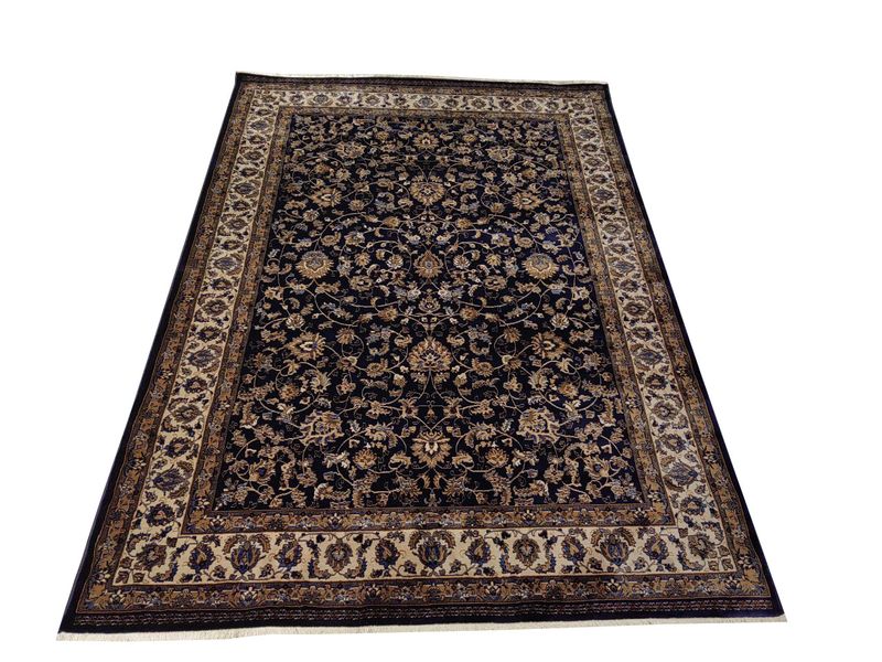 Kashan Machine Made Navy 230 X 160 image