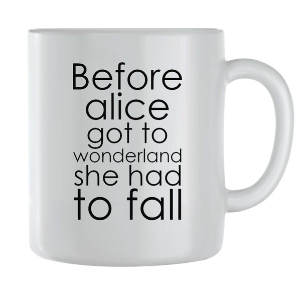 Wonderland Coffee Mugs for Men Women Motivational Saying Graphic Present148