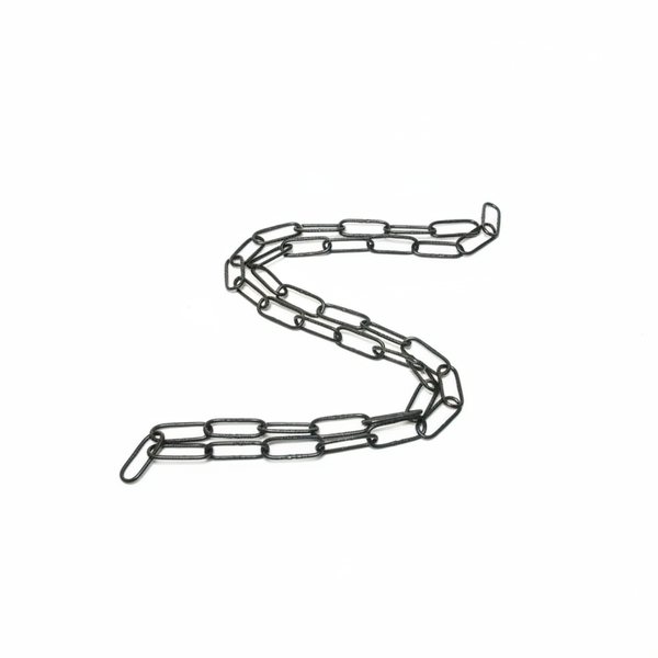 KRAFFT Black Spanish Chain 3.3mm x 52mm x 15m - Durable Utility Chain