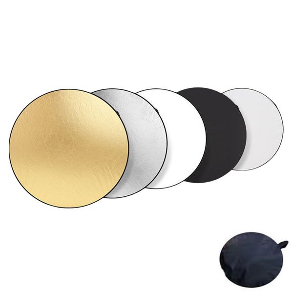 5-in-1 Folding photography fill light board - 110cm reflector