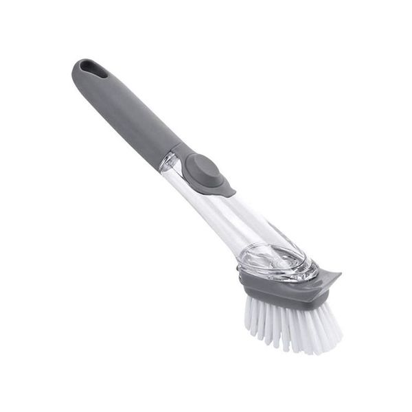 2-in-1 Kitchen Cleaning Brush Sponge Automatic Liquid Dispenser C12-12-5