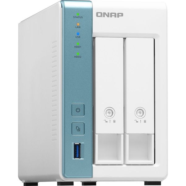 QNAP 2 Bay Personal Cloud NAS for Backup and Data Sharing