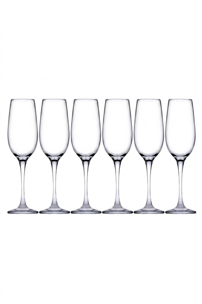 Flute Glasses 200ml | 6-Pack | Pasabahce Amber Champagne Flute Set