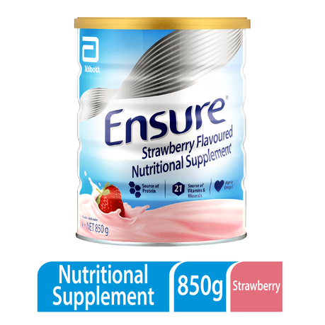 Ensure Nutritional Supplement Strawberry 850g