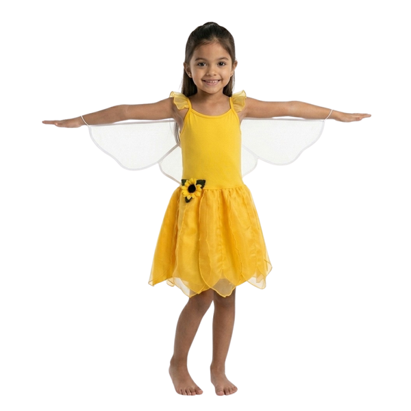 Yellow Fairy Dress and Wings