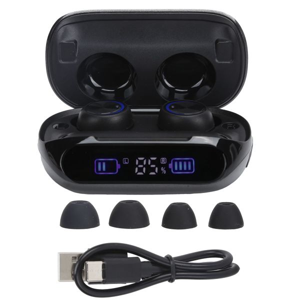 H66Wireless Bluetooth Headphones with Digital Display True Stereo Earphones