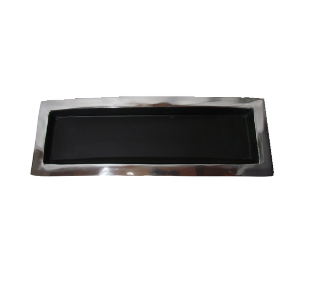 Tray Aluminum Curved With Black Coating - Home &amp; Decor Essentials
