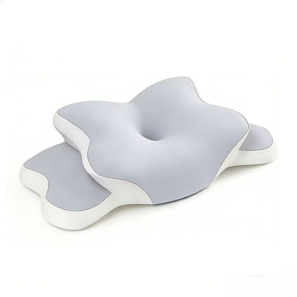 1 Piece Butterfly Ergonomic Neck Adults, Slow Rebound with Adjustable Twin