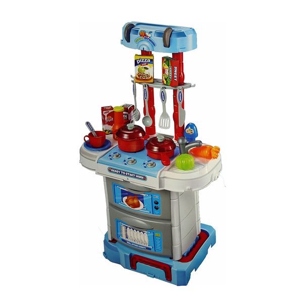 Little Chef Small Gourmet 3-in-1 Kitchen Pretend Play - Blue