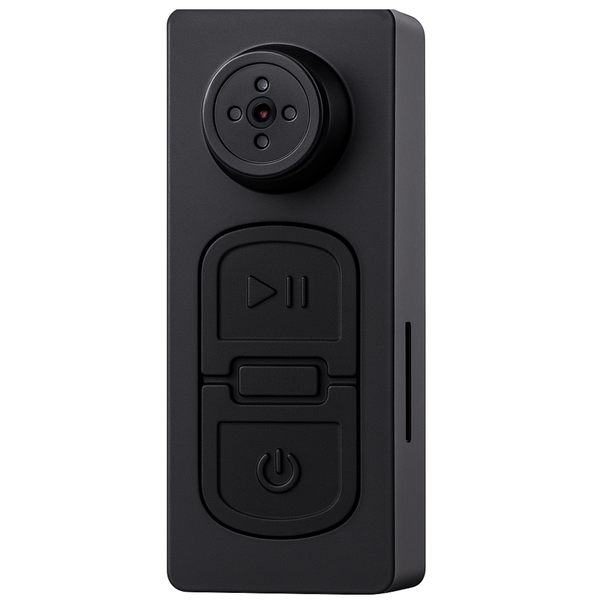 HD Body Worn Hidden Spy Button Camera-Portable DVR with 1080P Recording