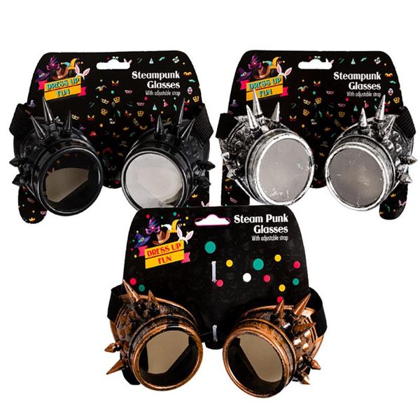 Bulk Pack x 3 Dress Up Glasses Steampunk