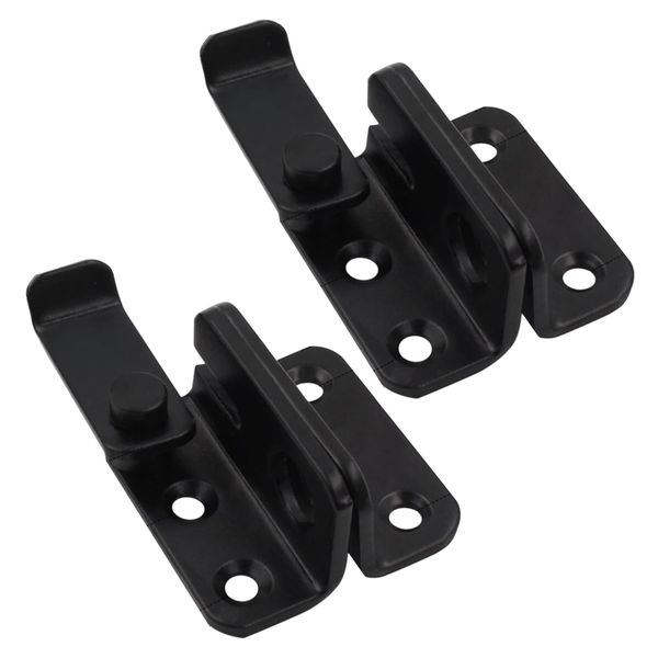 Tool DIY Multifunctional Door Mounted 2Piece Steel Bolt Latch Lock Set of 2