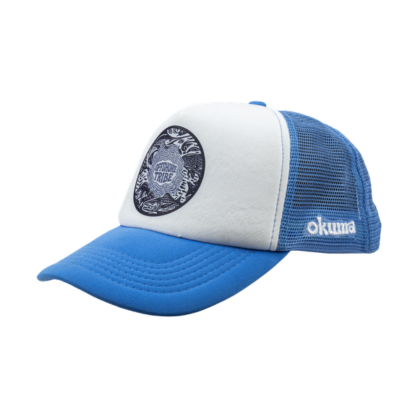 Okuma - Trucker Fishing Cap - Offshore Tribe - White/Blue