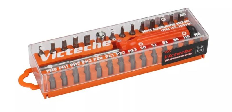 Victeche 29-Piece Screwdriver Bits Set with Ratchet Screwdriver