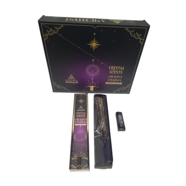 Aroma Amethyst Incense Sticks Crystal Scents