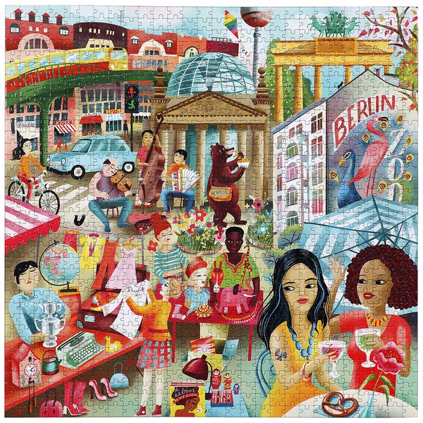 eeBoo Family Puzzle - Berlin Life: 1000 Pieces