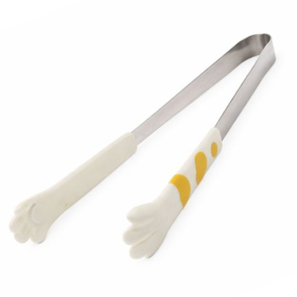 Heat-Resistant Silicone Cooking Tongs with Stainless Steel Handle