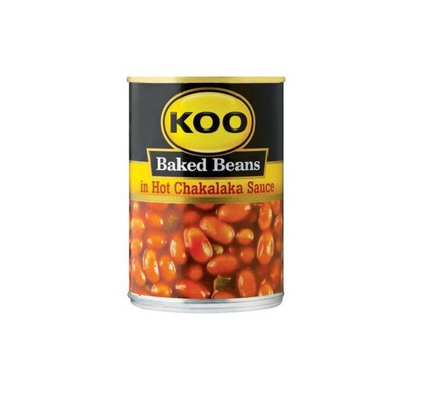KOO - Baked Beans in Hot Chakalaka Sauce 12x410g