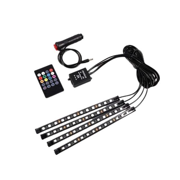 Music Control RGB Car LED Strip Light Dashboard Lighting Kit