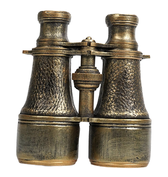 Decor Retro Vintage Binocular Resin Statue - 13cm