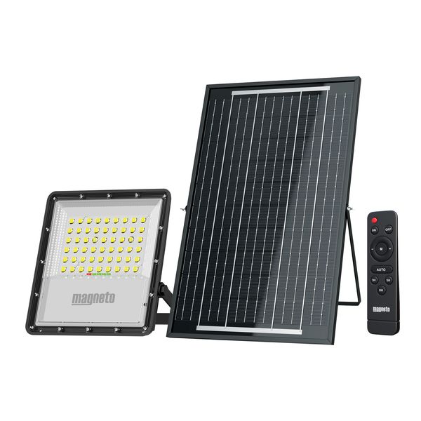 Magneto 100W Solar Security Light with 2500 lumens - Easy Installation