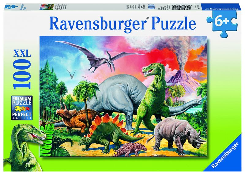 Ravensburger 100Pc Xxl Puzzle-Among The Dinosaurs