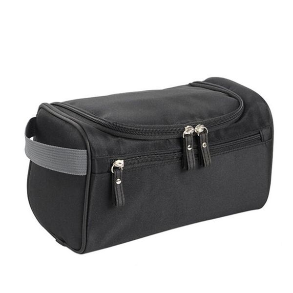 Waterproof Zipper Makeup Bag Cosmetic Toiletry Travel Pouch Black