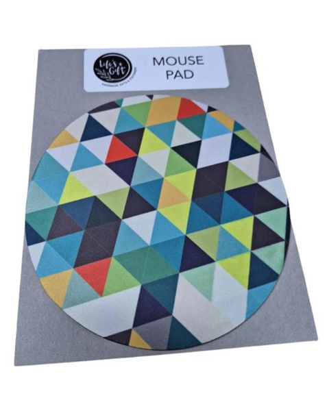Mouse Pad - Different Colour Triangles