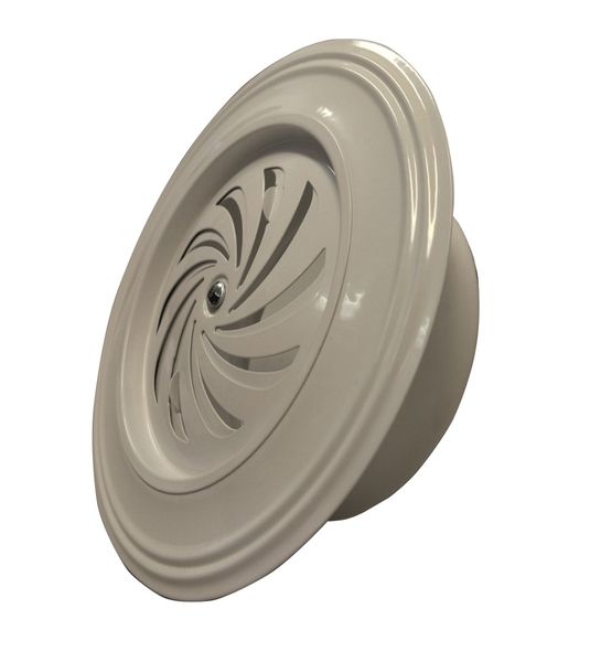 Vent outlet wall grille round sliding adjustable 118mm White