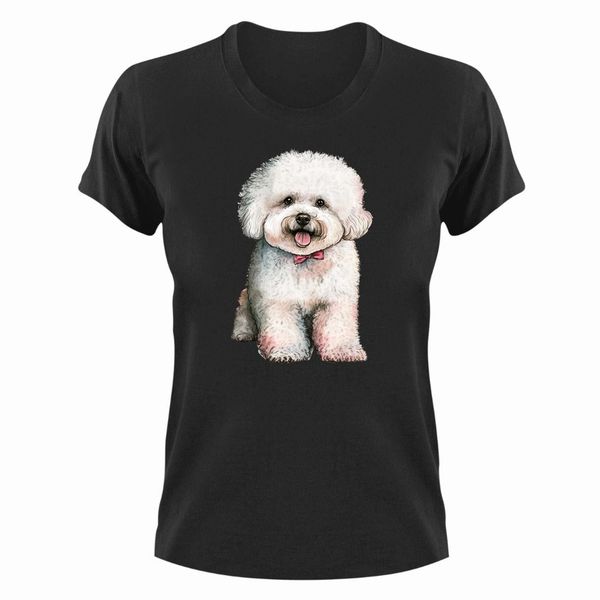 Bichon Frise T-Shirt Gift Idea Christmas Birthday Present 332