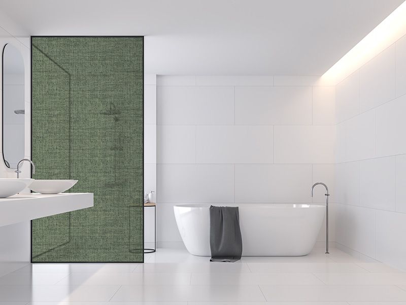 Robin Sprong Frosted Vinyl Sticker For Your Shower Glass - Darkish Green