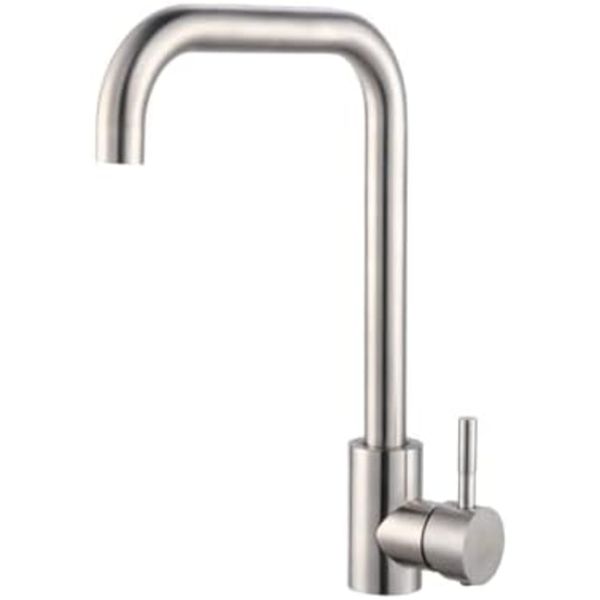 Brushed Stainless Steel Kitchen Mixer Tap AY406-040