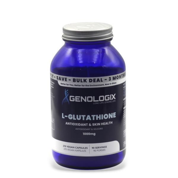 Genologix - L-Glutathione 1000mg (BULK 90 Days Supply)