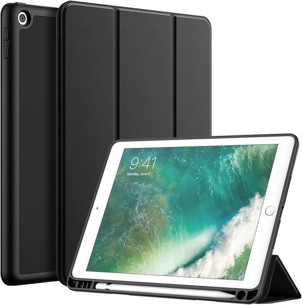 9.7-Inch Case with Pencil Holder for iPad 5/6th Generation