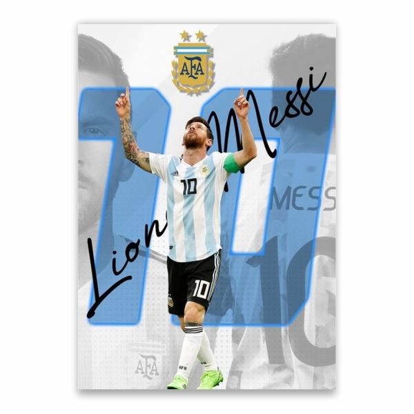 Lionel Messi 10 Argentina Poster - A1