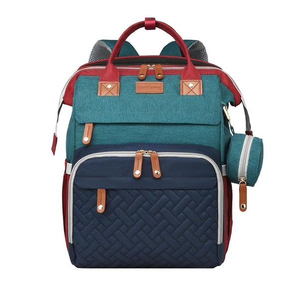 Multifunctional Nappy Bag Backpack with Baby Bed &amp; Changing Station