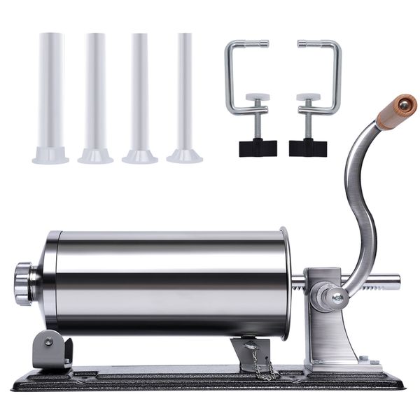 6 lbs Homemade Sausage Maker Stainless Steel Crank Meat Grinder