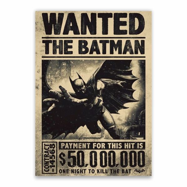 Wanted The Batman Poster - A1