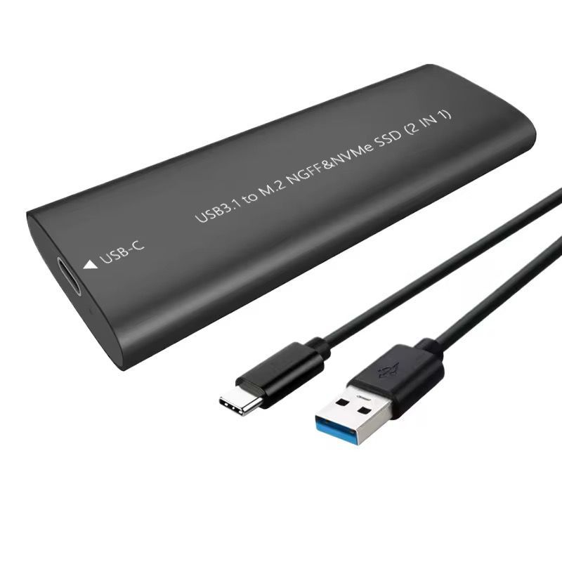 M.2 SSD TO USB 3.1 Enclosure- 2in1 (NVMe & NGFF) External Case