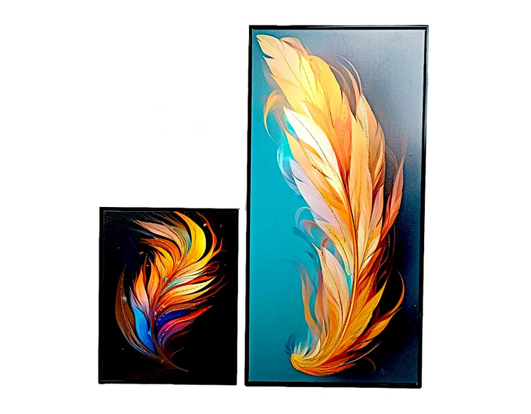 Stylish Wall Art Set - 50cm x 40cm and 100cm x 50cm