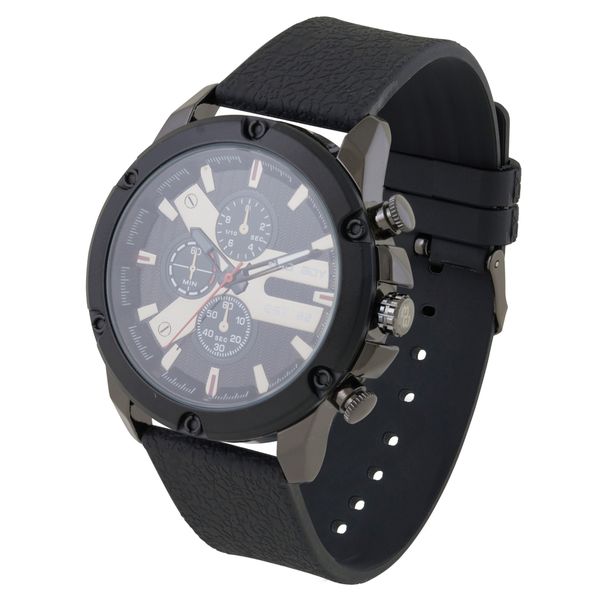 Bad Boy Suede Watch - Black, Gun &amp; Grey