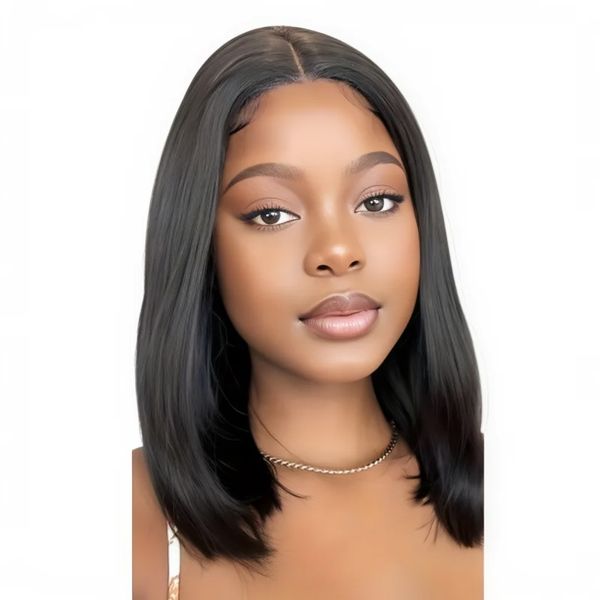Brazilian Hair 16" Straight Glueless Full Front Lace Long Wig-Goldenperfect