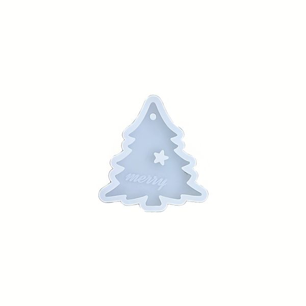 Silicone Mould - Tree with 1 Star for Resin/Epoxy