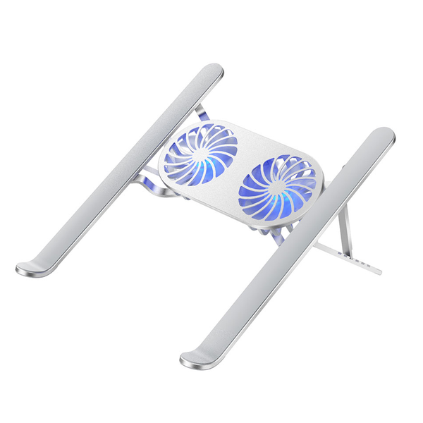 Foldable Aluminum Laptop Stand Adjustable Height with Cooling Radiator