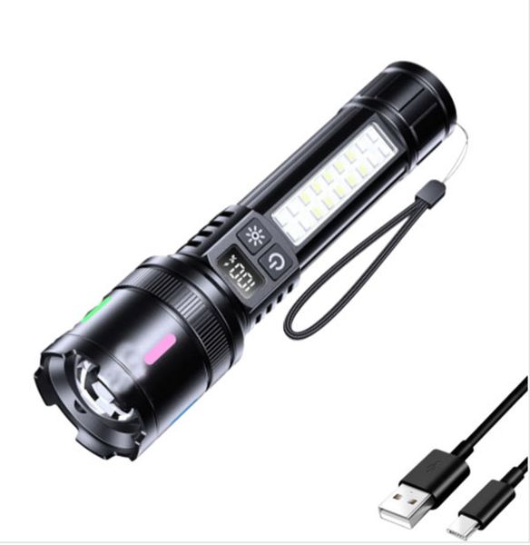 LED Rechargeable Flashlights High Lumens 20000 , Long Lasting 12H