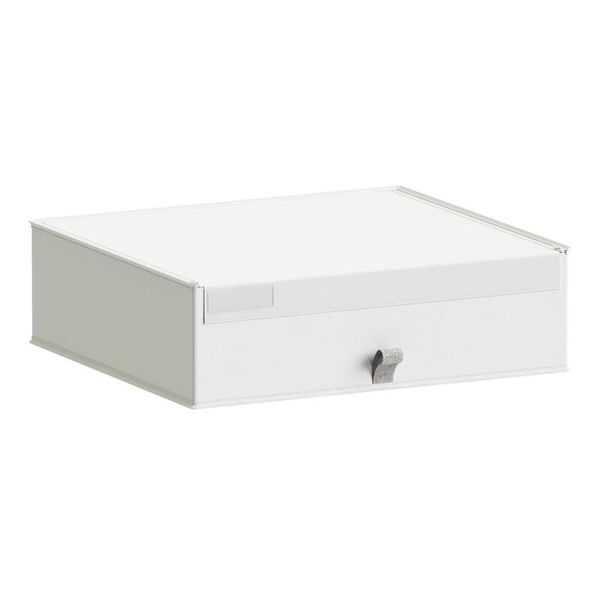 Spaceo Evo'm Resealable Box W56 D50 H16cm - White