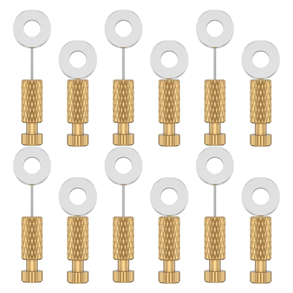 12Pcs Leather Suture Positioning Needles,Handmade DIY Leather Positioning P